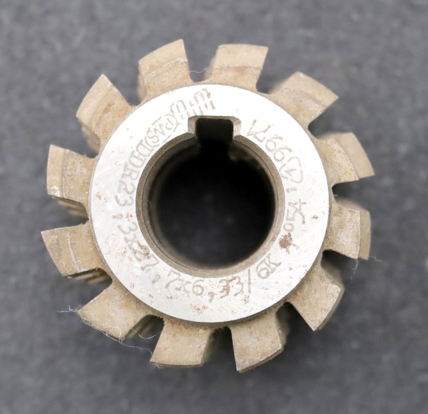 Bild des Artikels PWS-Keilwellen-Wälzfräser-6-Keile-23,3x27,7x6,33mm-mit-Höcker-Ø56x48xØ22mm-LKN