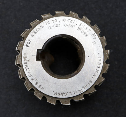 Bild des Artikels DAVID-BROWN-Keilwellen-Wälzfräser-6-Keile-2,7x0,73x3,137---2,623x0,68x3,098