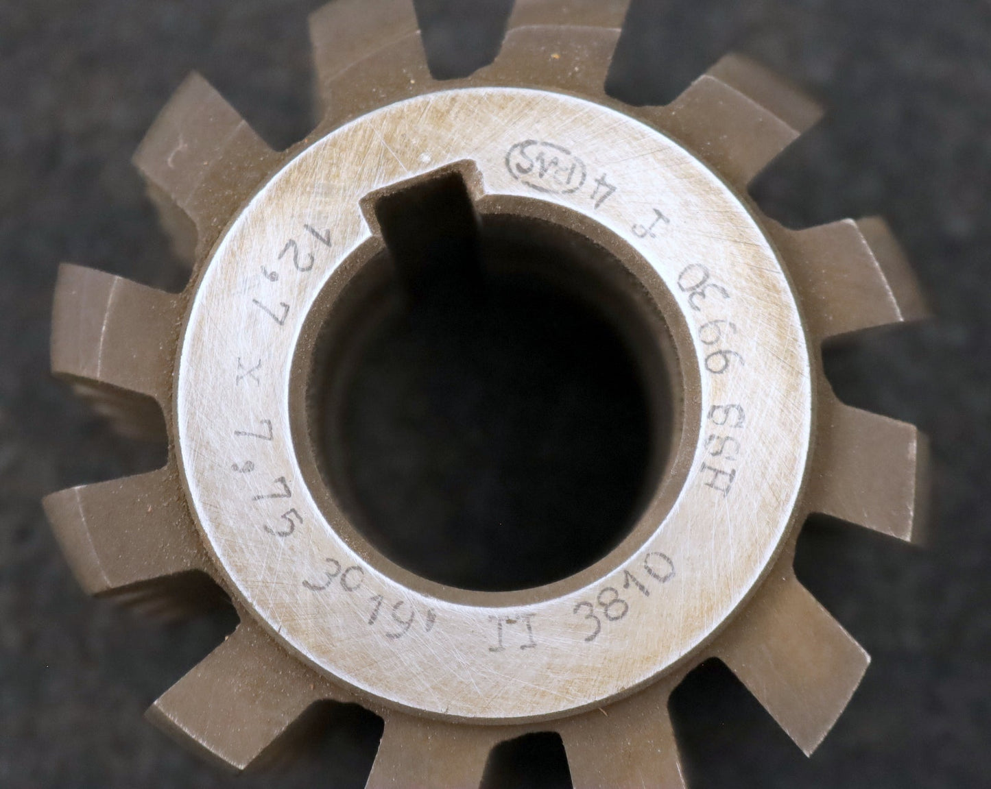 Bild des Artikels PWS-Kettenrad-Wälzfräser-Teilung-12,7mm-=-1/2"-RollenØ-7,75mm-Ø78x56xØ32mm