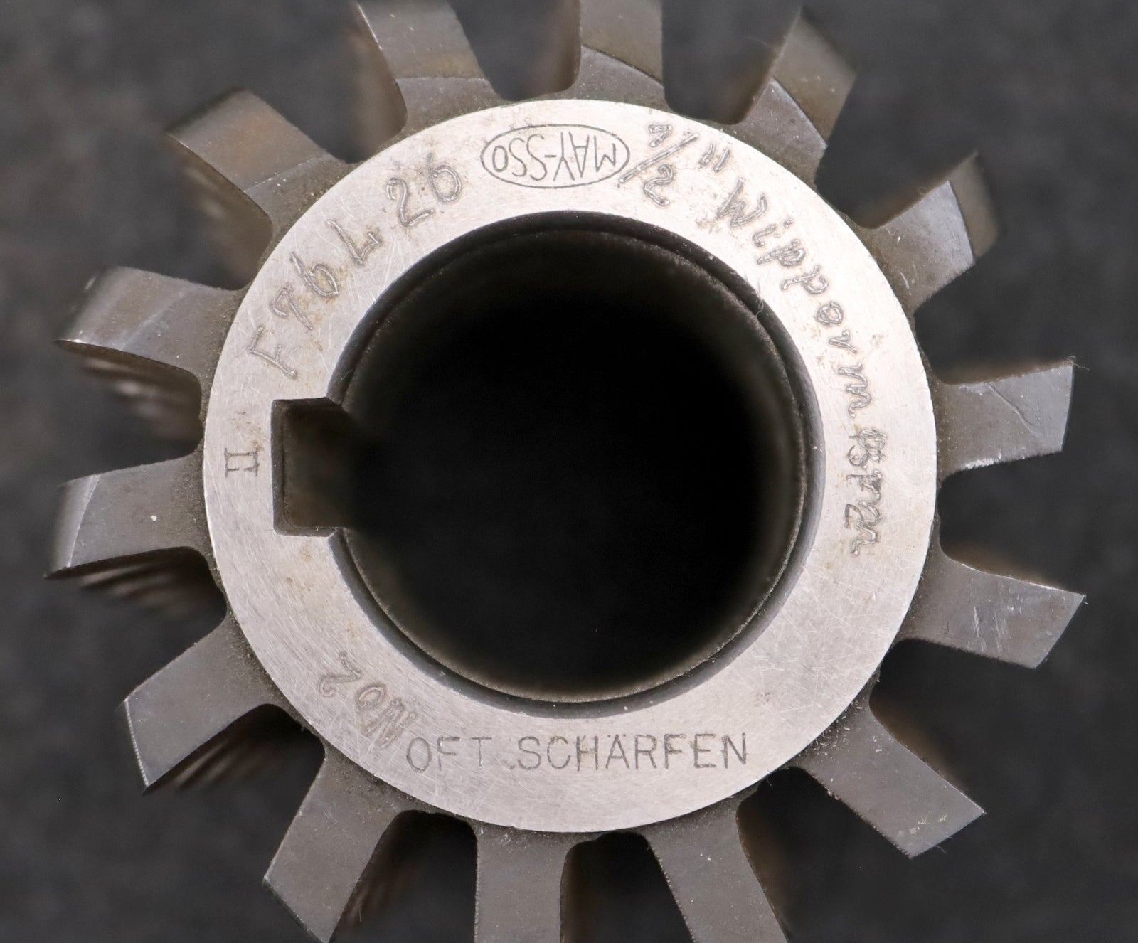 Bild des Artikels PWS-Kettenrad-Wälzfräser-chainwheel-hob-Teilung-12,7mm-=-1/2"-RollenØ-7,8mm-LKN