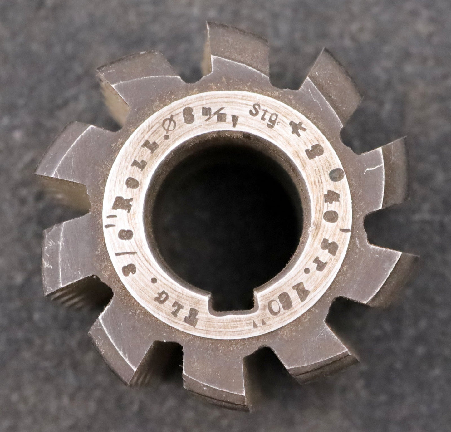 Bild des Artikels PWS-Kettenrad-Wälzfräser-Teilung-9,525mm-=-3/8"-RollenØ-6mm-Ø67x50xØ27mm