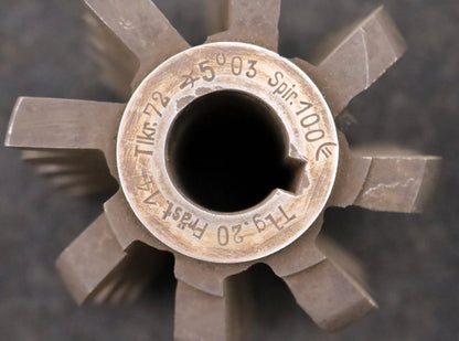 Bild des Artikels Kettenrad-Wälzfräser-Teilung-20mm-RollenØ-12mm-Frästiefe-14mm-Ø82x91xØ22mm