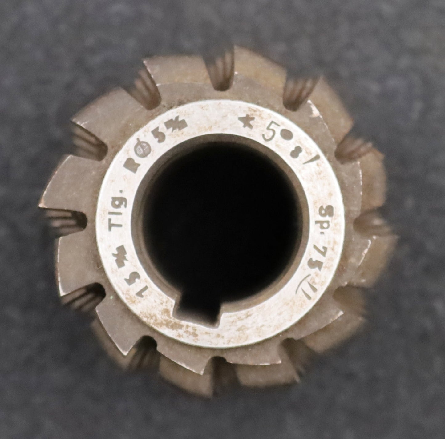 Bild des Artikels ESKA-Kettenrad-Wälzfräser-chainwheel-hob-Teilung-15mm-RollenØ-5mm