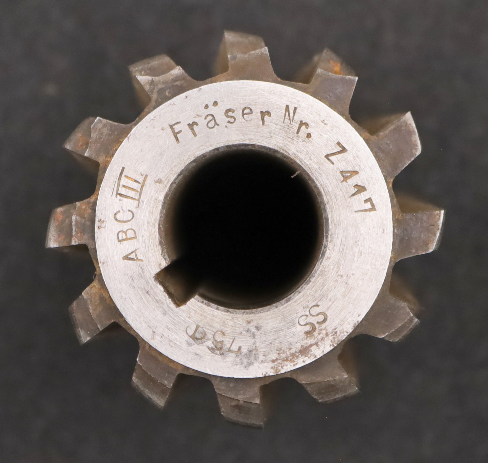 Bild des Artikels Kettenrad-Wälzfräser-chainwheel-hob-Teilung-8mm-RollenØ-5mm-Frästiefe=-4,3mm