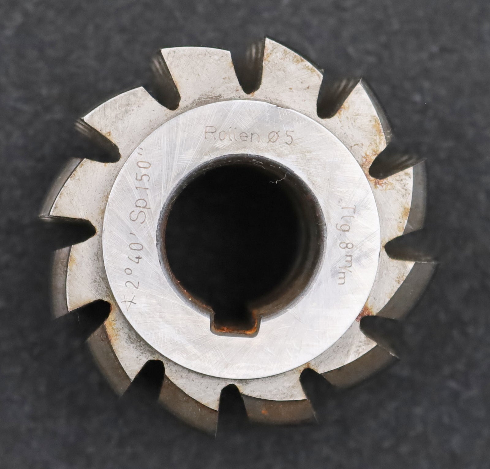 Bild des Artikels LENZEN-Kettenrad-Wälzfräser-chainwheel-hob-Teilung-8mm-RollenØ-5mm-Ø59x40xØ22mm