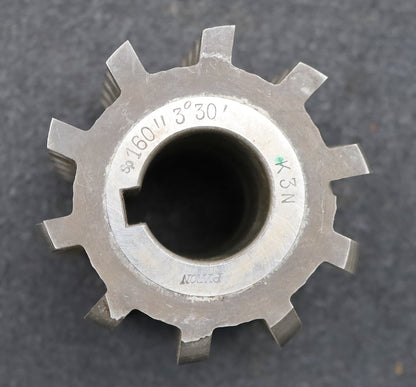 Bild des Artikels PYRON-Kettenrad-Wälzfräser-K3N-Ø71x61xØ27mm-mit-LKN-1gg.-Rechts-spiralgenutet