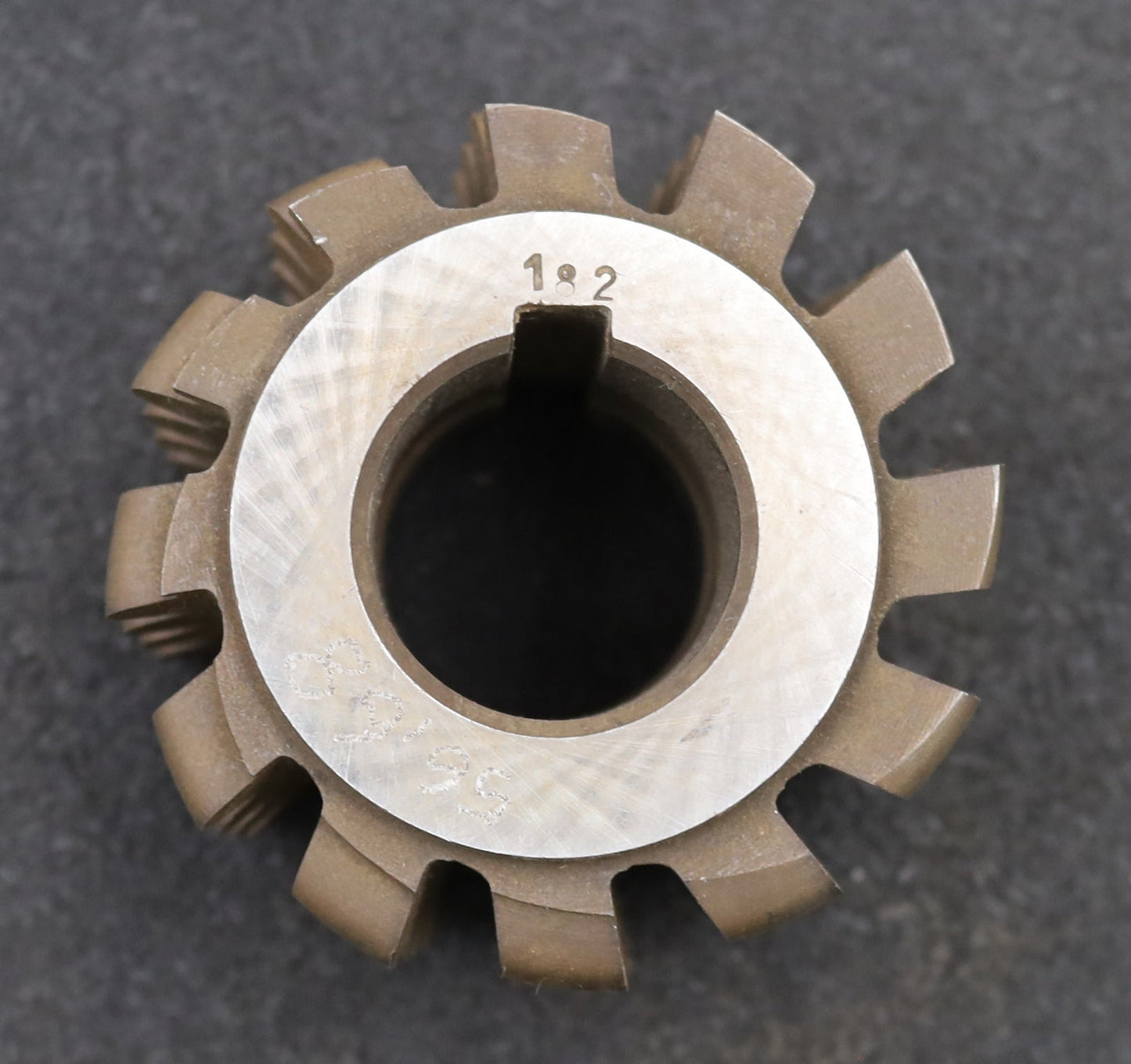 Bild des Artikels PWS-Kettenrad-Wälzfräser-Teilung-12,7mm=-1/2"-RollenØ-7,75mm-BP-III-Ø77x56xØ32mm