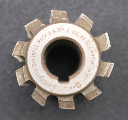 Bild des Artikels FETTE-Zahnrad-Wälzfräser-gear-hob-m=-2mm-BPI-nach-DIN-3972-EGW-20°-Ø59x61xØ22mm