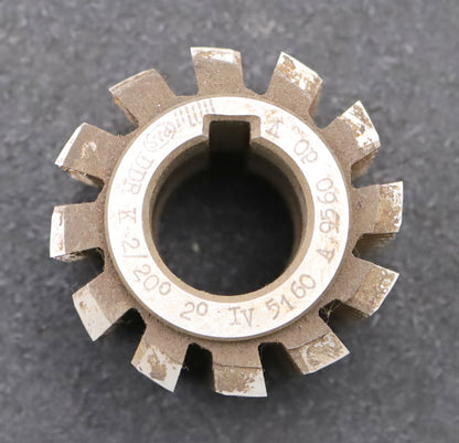 Bild des Artikels PWS-Zahnrad-Wälzfräser-gear-hob-m=-2mm-BPIV-nach-DIN-3972-EGW-20°-Ø62x48xØ27mm