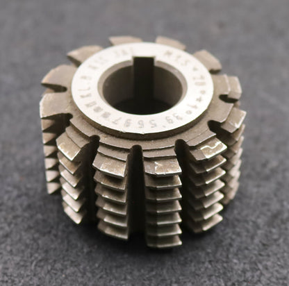 Bild des Artikels JAL-Zahnrad-Wälzfräser-gear-hob-m=-1,5mm-BPII-nach-DIN3972-EGW-20°-Ø57x38xØ22mm
