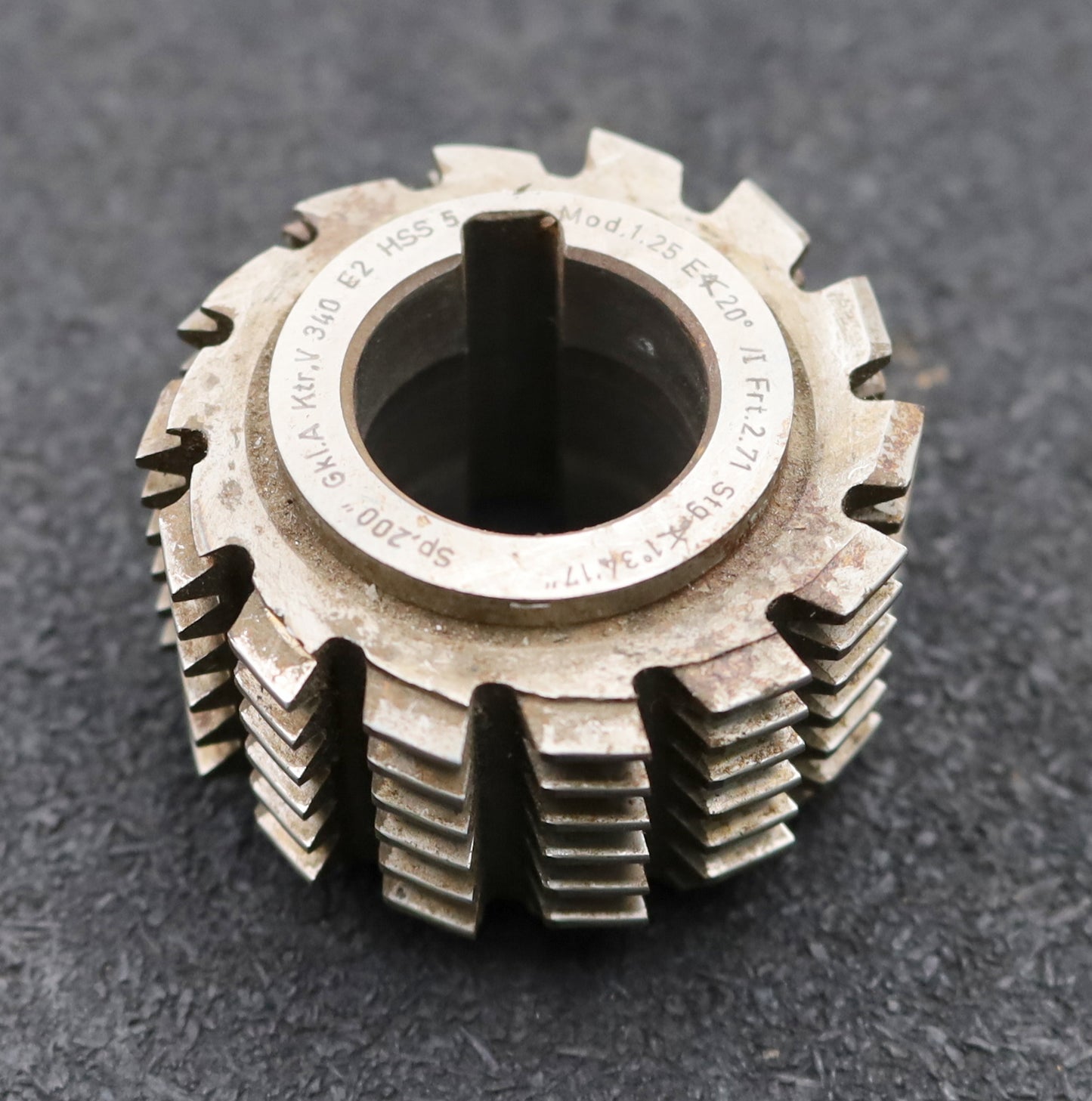 Bild des Artikels DRÖGEMEYER-Zahnrad-Wälzfräser-gear-hob-m=-1,25mm-BPI-nach-DIN3972-EGW-20°