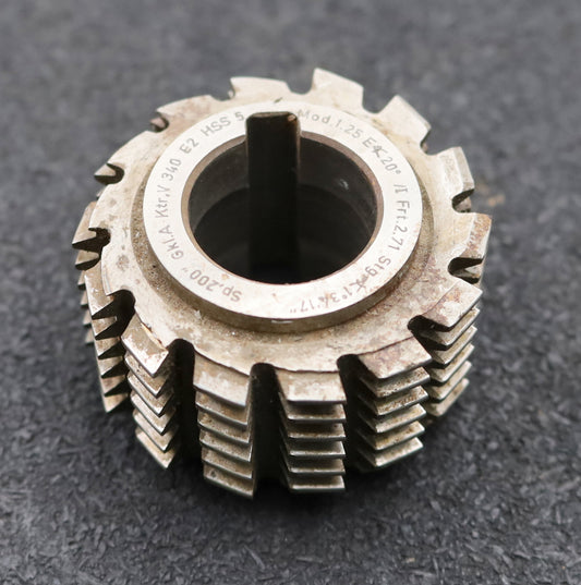 Bild des Artikels DRÖGEMEYER-Zahnrad-Wälzfräser-gear-hob-m=-1,25mm-BPI-nach-DIN3972-EGW-20°