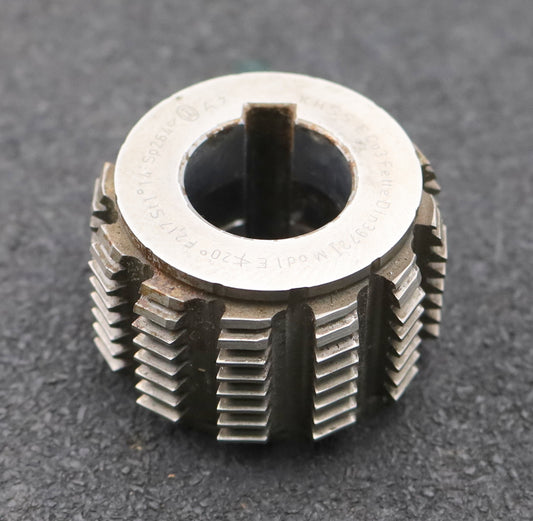 Bild des Artikels FETTE-Zahnrad-Wälzfräser-gear-hob-m=-1mm-BPI-nach-DIN3972-EGW-20°-Ø50x31xØ22mm
