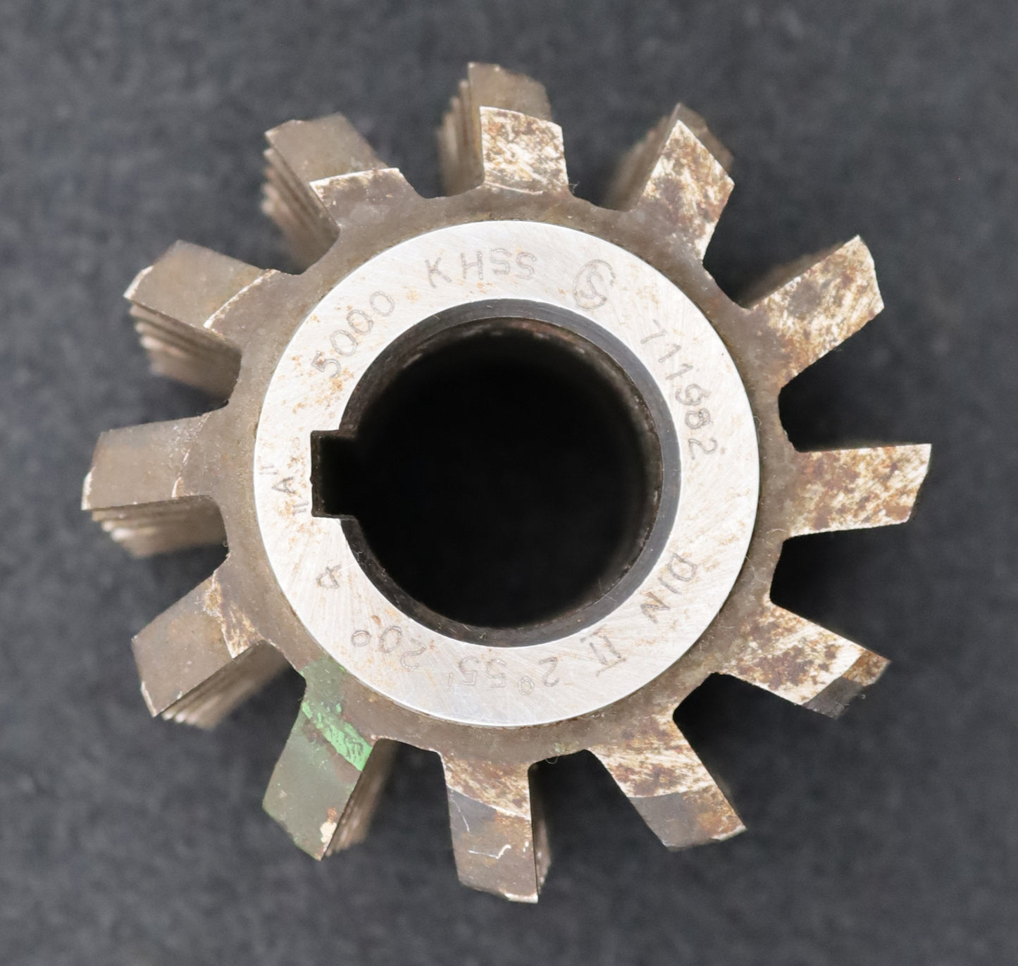 Bild des Artikels Zahnrad-Wälzfräser-gear-hob-m=4,75mm-EGW-20°-BPII-nach-DIN-3972-Ø90x80xØ32mm