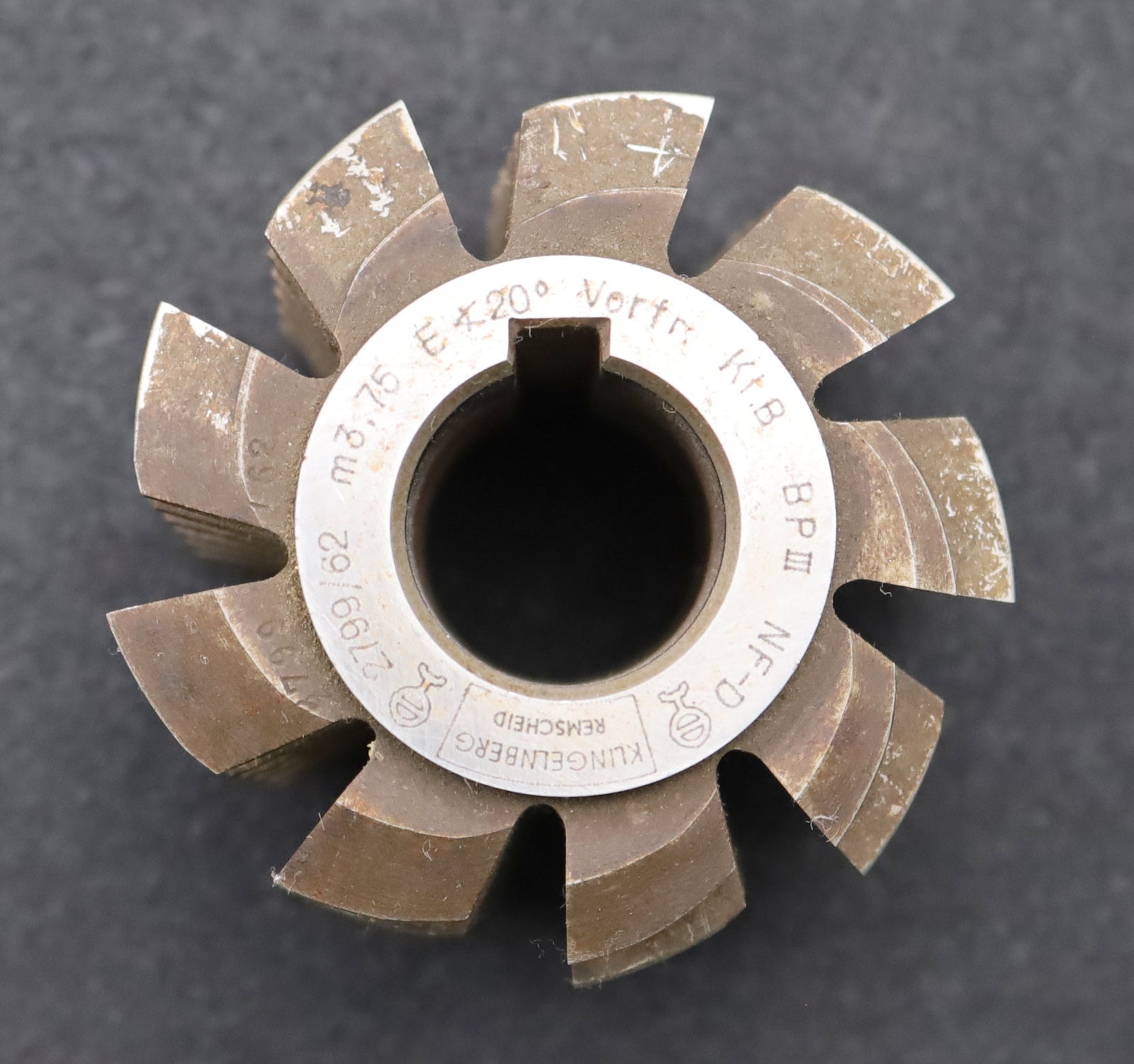 Bild des Artikels KLINGELNBERG-Zahnrad-Wälzfräser-gear-hob-m=3,75mm-BPIII-nach-DIN-3972-EGW-20°