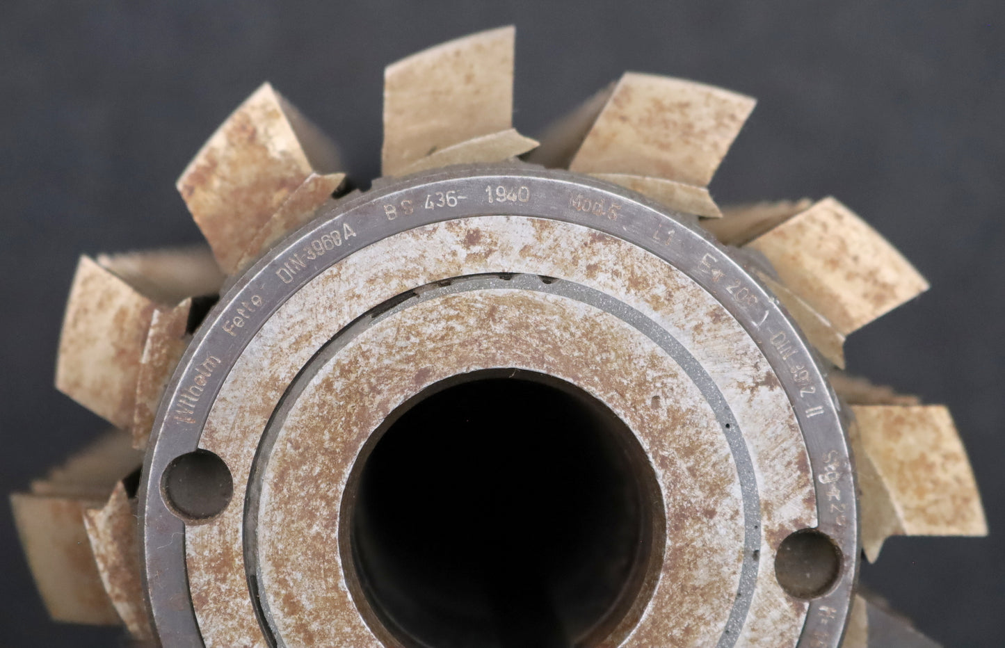 Bild des Artikels FETTE-Zahnrad-Wälzfräser-gear-hob-m=5,0mm-EGW-20°-BPII-DIN-3972-Ø111x209x32mm