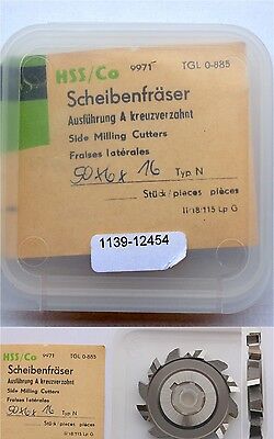 Scheibenfräser DIN 885 Art.-Nr. 14123015 Form A Typ N Ø50js16 x 6k11 x Ø16H7
