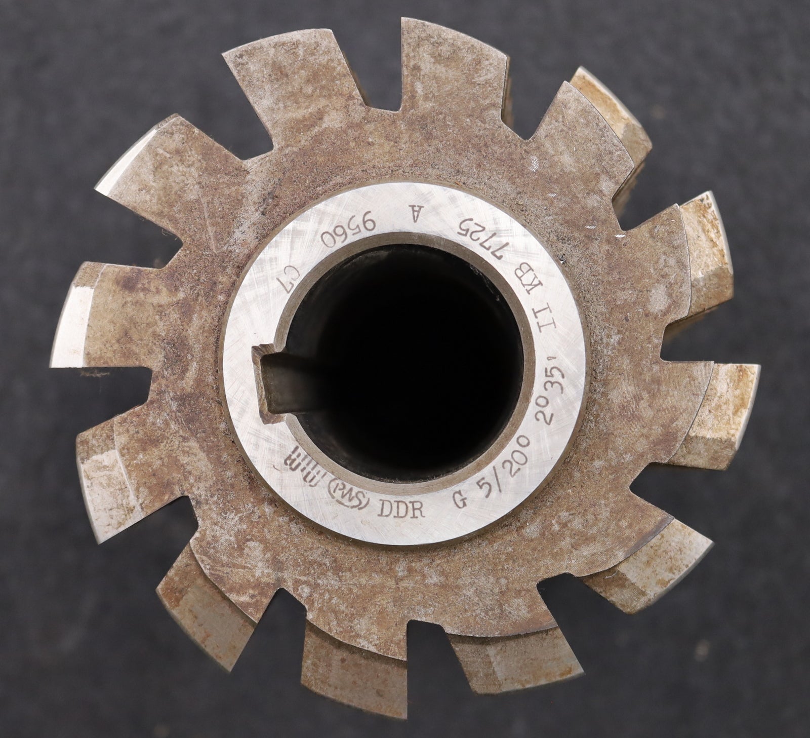 Bild des Artikels PWS-Zahnrad-Wälzfräser-gear-hob-m=5,0mm-EGW-20°-BPII-DIN-3972-Ø125x150x40mm