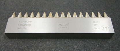 MAAG Hobelkamm rack cutter m= 3,5 Angle 15° - 180x20mm