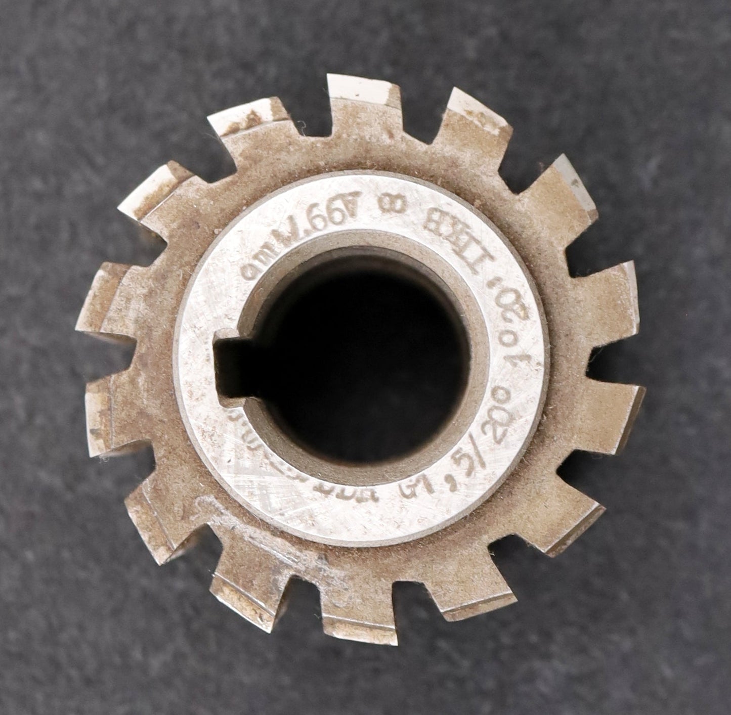 Bild des Artikels PWS-Zahnrad-Wälzfräser-gear-hob-m=-1,5mm-BP-II-DIN-3972-EGW-20°-Ø69x58xØ27mm-HSS