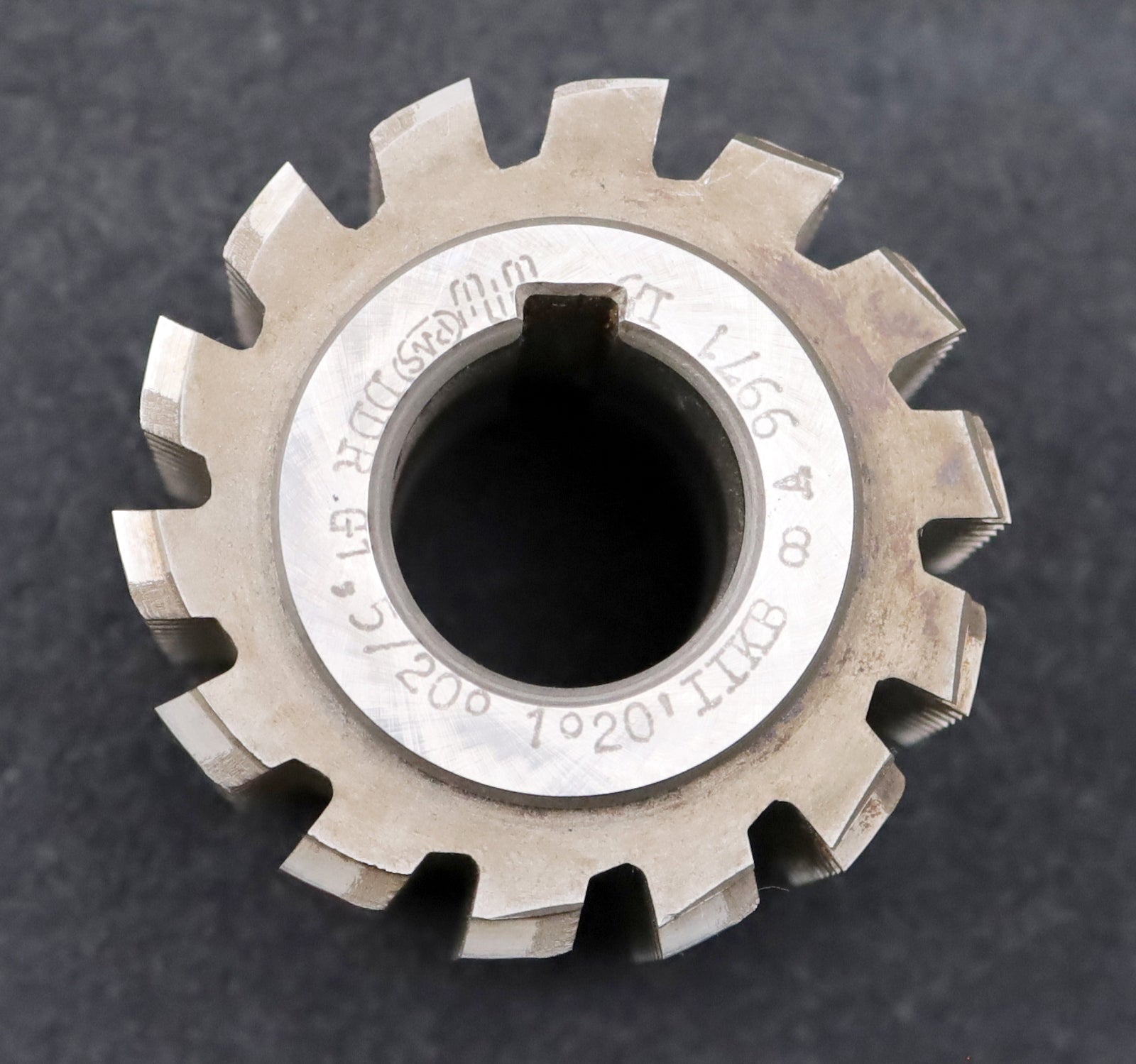 Bild des Artikels PWS-Zahnrad-Wälzfräser-gear-hob-m=-1,5mm-BP-II-DIN-3972-EGW-20°-Ø70x58xØ27mm