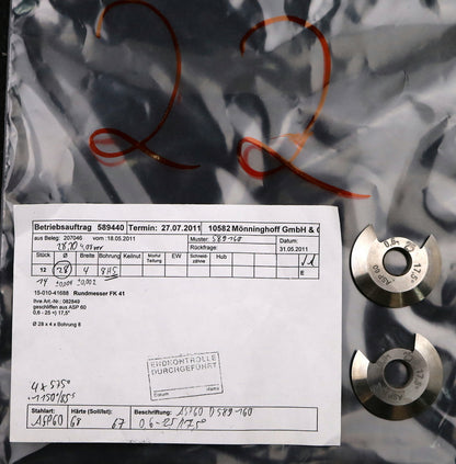 Bild des Artikels DOLD-Rundmesser-für-KLINGELNBERG-FK41-m=0,8-1,6-43-17,5°-EGW-Ø28x4xØ8mm