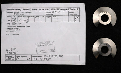 Bild des Artikels DOLD-Rundmesser-für-KLINGELNBERG-FK41-m=0,8-1,6-43-17,5°-EGW-Ø28x4xØ8mm