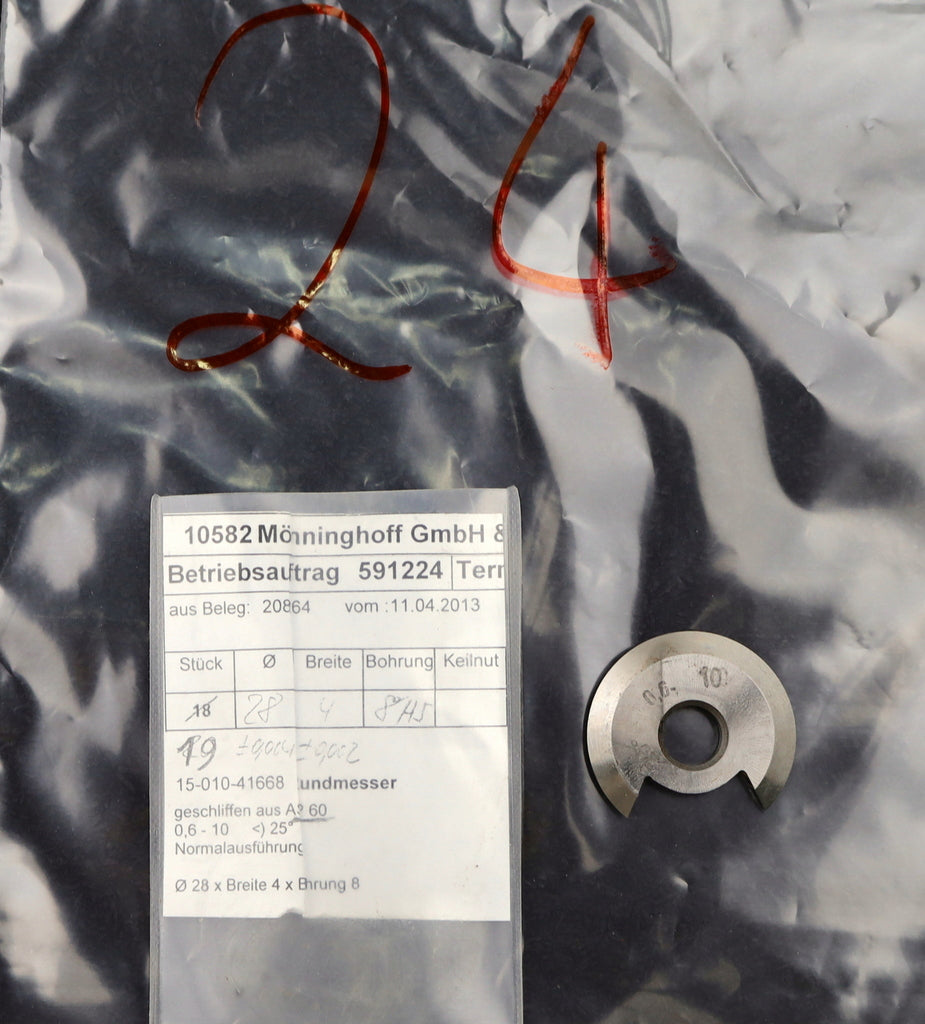 Bild des Artikels DOLD-Rundmesser-für-KLINGELNBERG-FK41-m=0,9-1,8-48-17,5°-EGW-Ø28x4xØ8mm