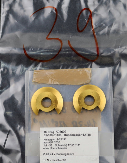 Bild des Artikels DOLD-Rundmesser-für-KLINGELNBERG-FK41-m=1,15-2,3-47-EGW-17,5°-Ø28x4xØ8mm