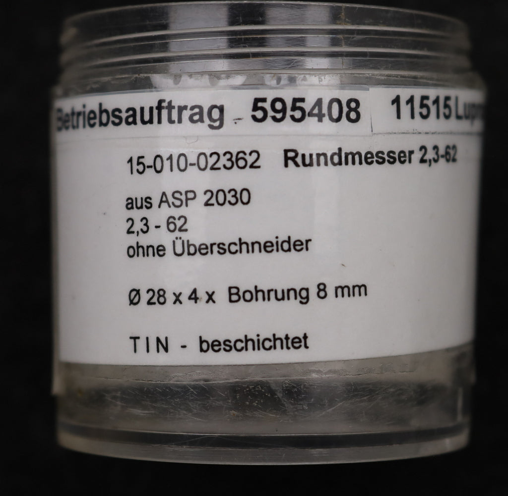 Bild des Artikels DOLD-Rundmesser-für-KLINGELNBERG-FK41-m=1,15-2,3-62-17,5°-EGW-Ø28x4xØ8mm