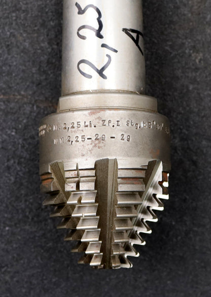 Bild des Artikels KLINGELNBERG-Palloid-Wälzfräser-m=-2,25-EGW-20°-Zahnform-I-1gg.-Li.-WN2,25-29-29