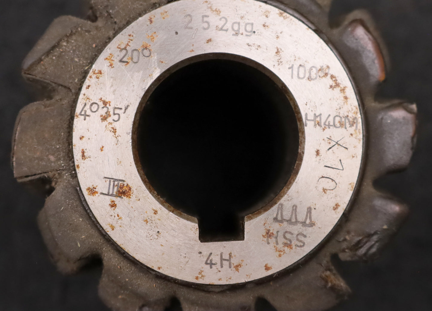 Bild des Artikels HENTZEN-Zahnrad-Wälzfräser-m=2,5mm-BPIII-DIN-3972-EGW-20°-Ø68x56xØ27mm-2gg.Re