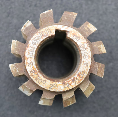 Bild des Artikels PWS-Zahnrad-Wälzfräser-m=2,0mm-BPIV-DIN-3972-EGW-20°-Ø63x48xØ27mm-12-Spannuten