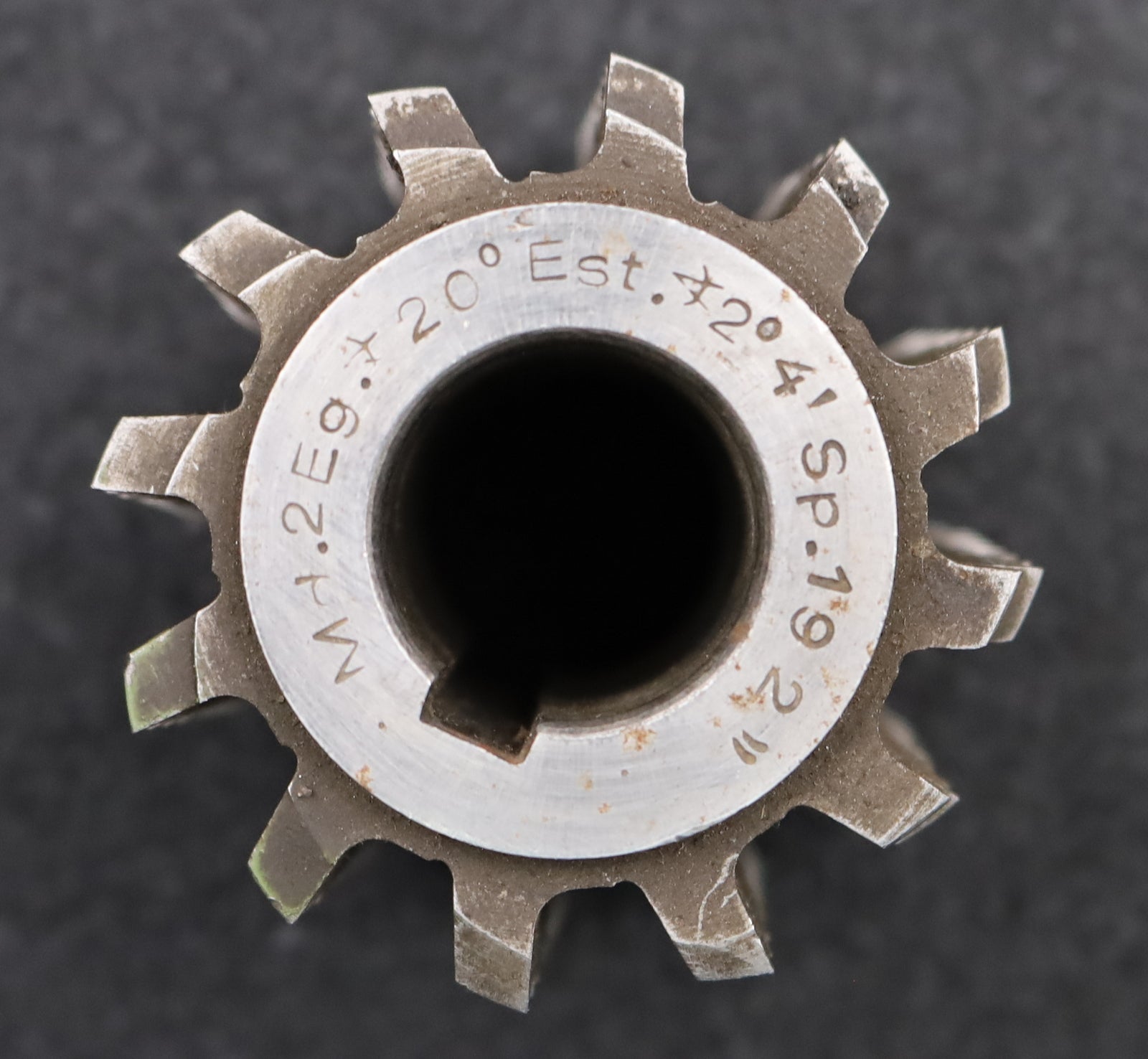 Bild des Artikels Zahnrad-Wälzfräser-m=2,0mm-EGW-20°-Ø58x60xØ27mm-LKN-1gg.-Rechts-spiralgenutet-!