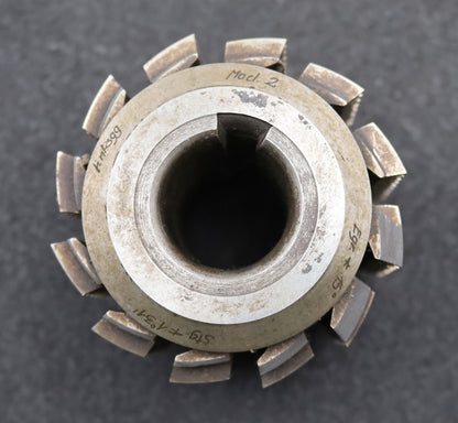 Bild des Artikels SAAZOR-Zahnrad-Wälzfräser-m=2,0mm-EGW-20°-Ø79x81xØ27mm-LKN-1gg.-Links-gebraucht