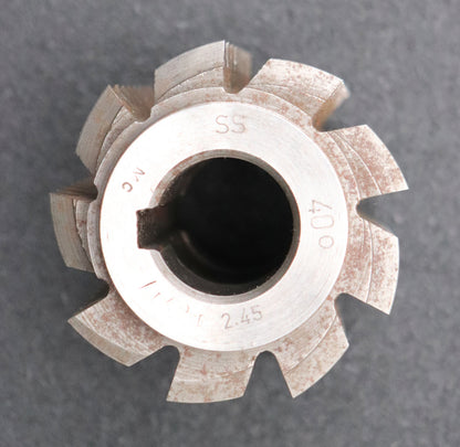 Bild des Artikels Zahnrad-Wälzfräser-m=2,0-EGW-40°-Ø59x60xØ22mm-LKN-1gg.Links-spiralgenutet-