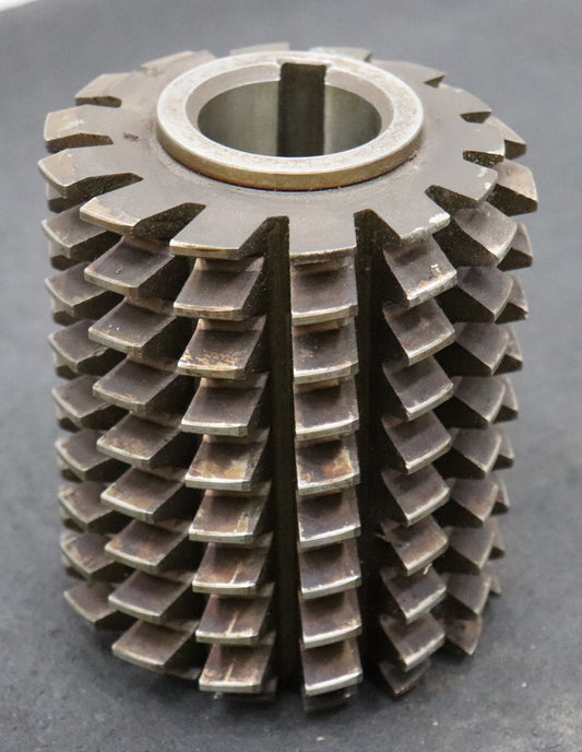 Bild des Artikels PWS-Zahnrad-Wälzfräser-gear-hob-m=-4,5mm-EGW-20°-BPIII-DIN-3972-Ø110x136x40mm