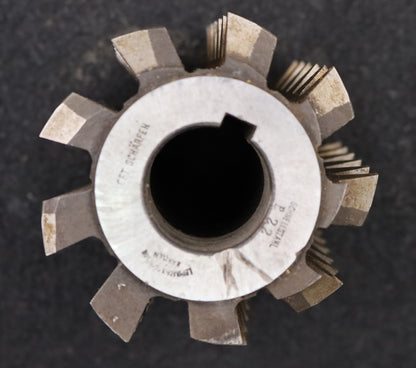 Bild des Artikels LEIMBACH-Zahnrad-Wälzfräser-m=-4,0mm-EGW-20°-Ø77x81xØ27mm-mit-LKN-1gg.-Rechts