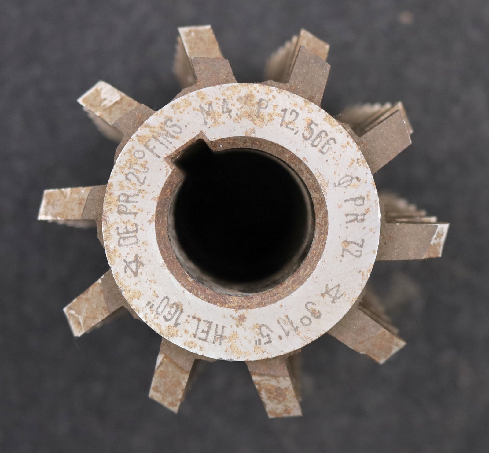 Bild des Artikels Zahnrad-Wälzfräser-m=-4,0mm-EGW-20°-Ø78x90xØ27mm-1gg.-Rechts-spiralgenutet-!-LKN