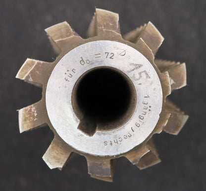 Bild des Artikels Zahnrad-Wälzfräser-m=-4,0mm-EGW-20°-Ø81x124xØ27mm-mit-LKN-1gg.-Rechts