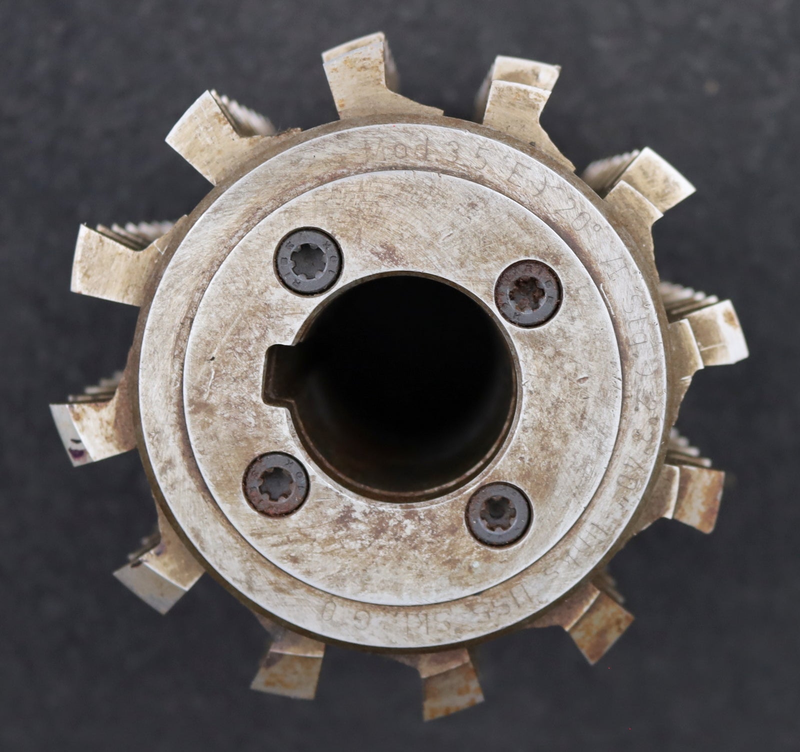 Bild des Artikels DROGEMEYER-Zahnrad-Wälzfräser-m=-3,5mm-EGW-20°-BPI-nach-DIN-3972-Ø105x104xØ32mm