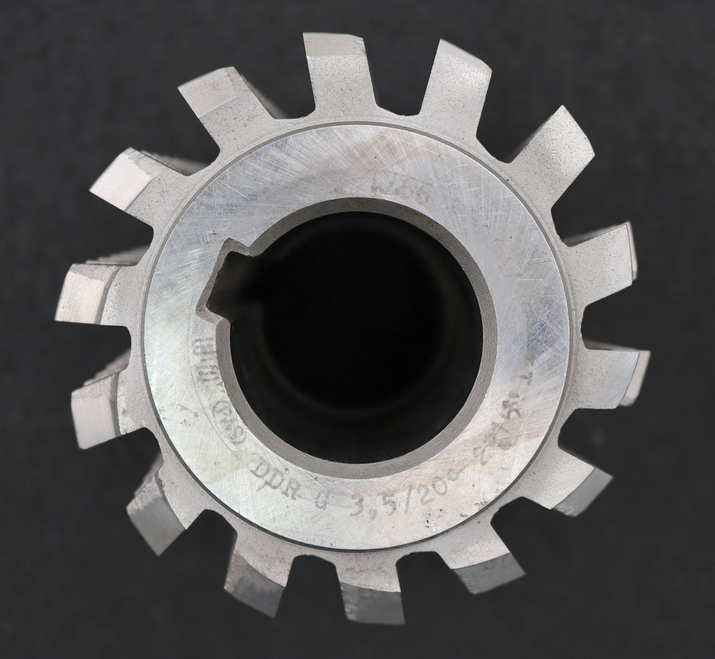 Bild des Artikels PWS-Zahnrad-Wälzfräser-m=-3,5mm-EGW-20°-BPII-nach-DIN-3972-Ø100x108xØ40mm