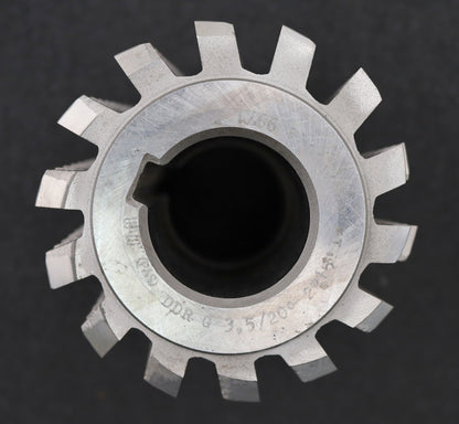 Bild des Artikels PWS-Zahnrad-Wälzfräser-m=-3,5mm-EGW-20°-BPII-nach-DIN-3972-Ø100x108xØ40mm