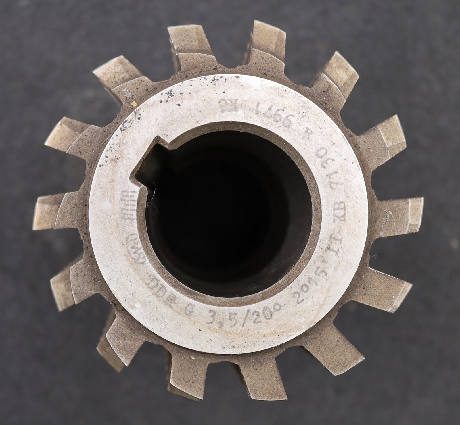 Bild des Artikels PWS-Zahnrad-Wälzfräser-m=-3,5mm-EGW-20°-BPII-Ø100x108xØ40mm-1gg.-Links