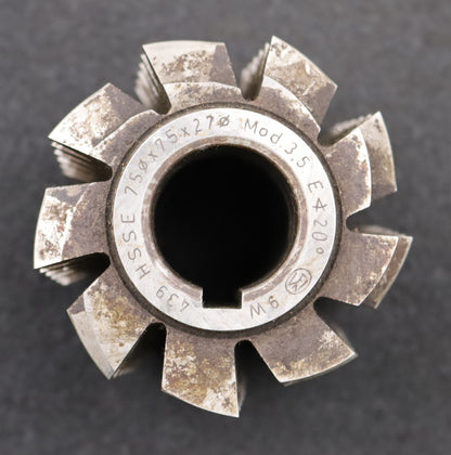 Bild des Artikels PWS-Zahnrad-Wälzfräser-m=-3,25mm-EGW-20°-BPIII-nach-DIN-3972-Ø80x70xØ32mm-LKN