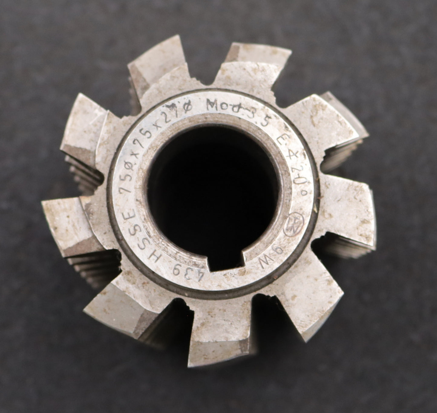 Bild des Artikels PWS-Zahnrad-Wälzfräser-m=-3,25mm-EGW-20°-BPIII-nach-DIN-3972-Ø80x70xØ32mm