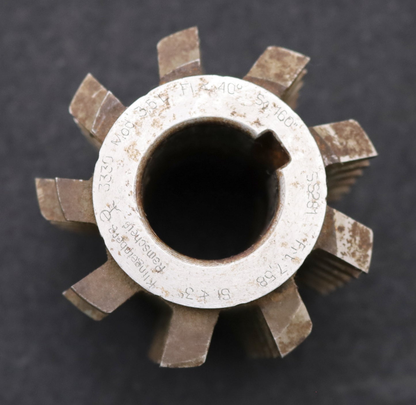 Bild des Artikels KLINGELNBERG-Zahnrad-Wälzfräser-m=-3,5mm-EGW-20°-Ø71x81xØ27mm-mit-LKN-1gg.-Links