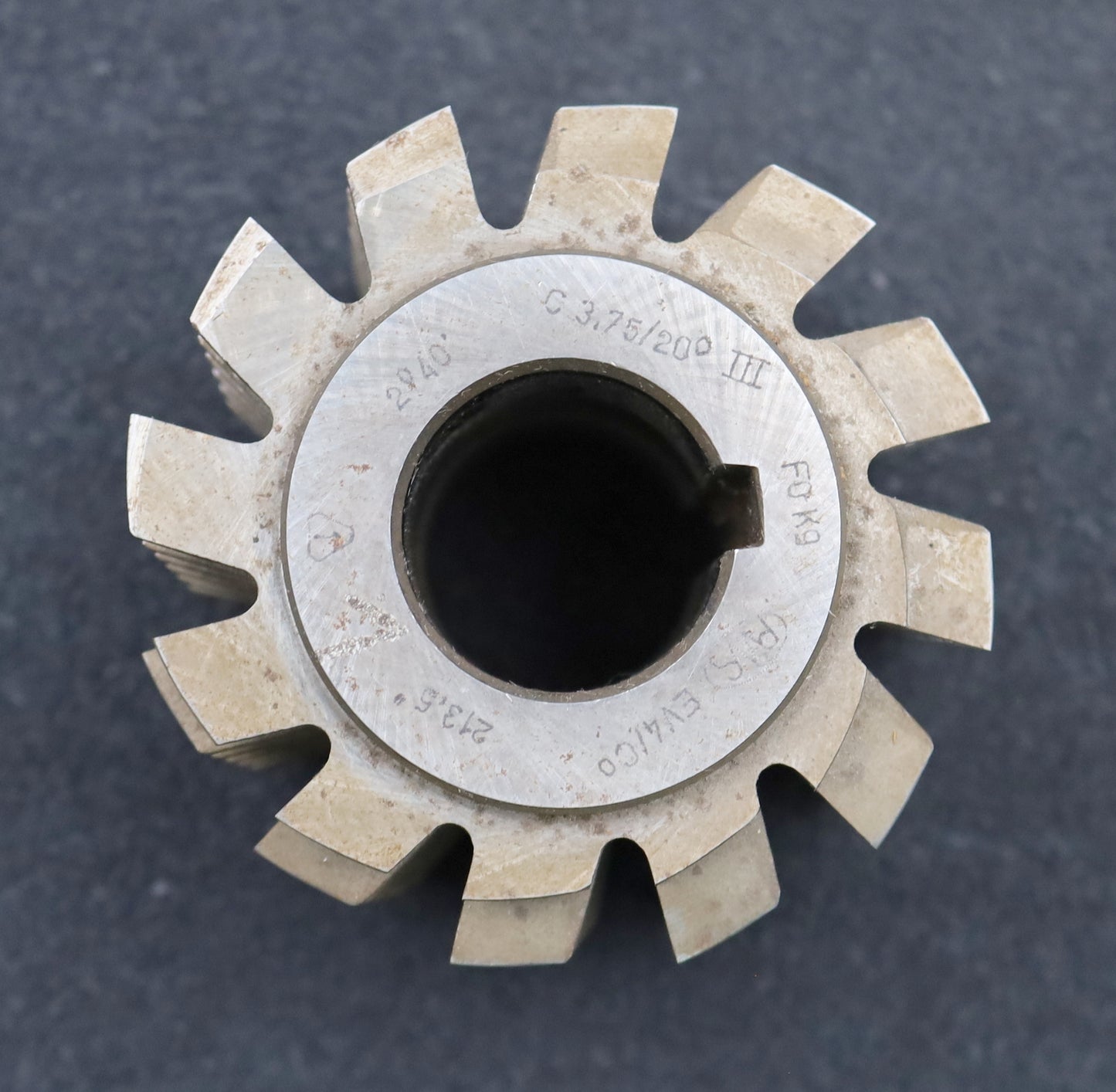 Bild des Artikels PWS-Zahnrad-Wälzfräser-m=-3,75mm-EGW-20°-BPIII-DIN-3972-Ø90x78xØ32mm-LKN