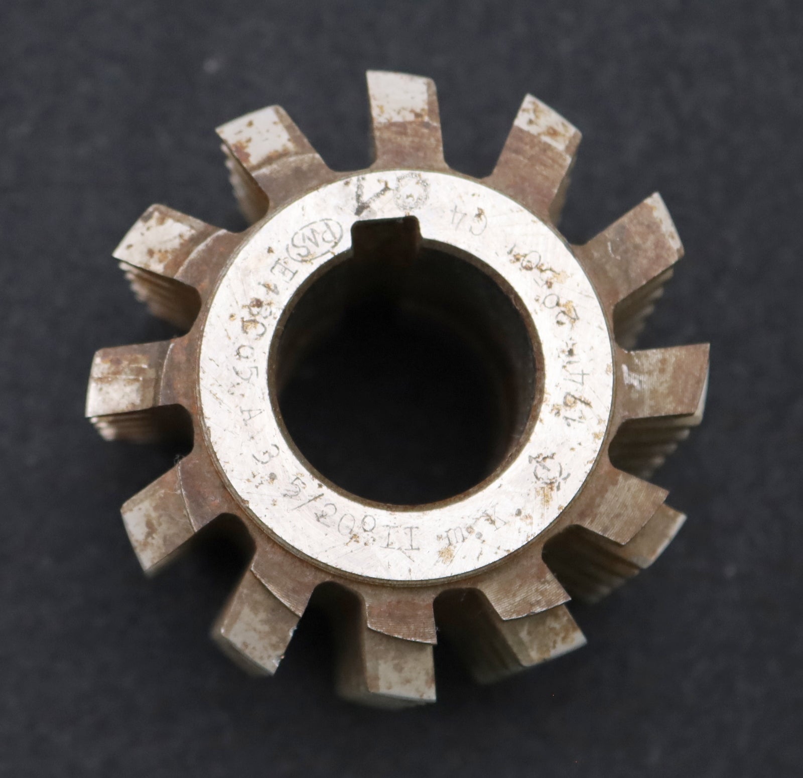 Bild des Artikels PWS-Zahnrad-Wälzfräser-m=-3,5mm-EGW-20°-BPII-DIN-3972-Ø80x70xØ32mm-12-Spannuten