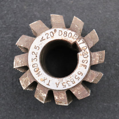 Bild des Artikels Zahnrad-Wälzfräser-m=-3,25mm-EGW-20°-BPIII-DIN-3972-Ø81x70xØ32mm-LKN-1gg.-Rechts